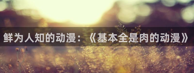 动漫里番肉在线观看：鲜为人知的动漫：《基本全是肉的动漫》配图