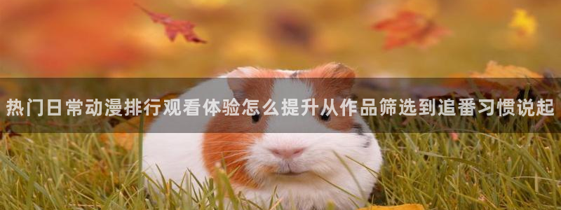 游戏里番动漫在线观看：热门日常动漫排行观看体验怎么提升从作品筛选到追番习惯说起配图
