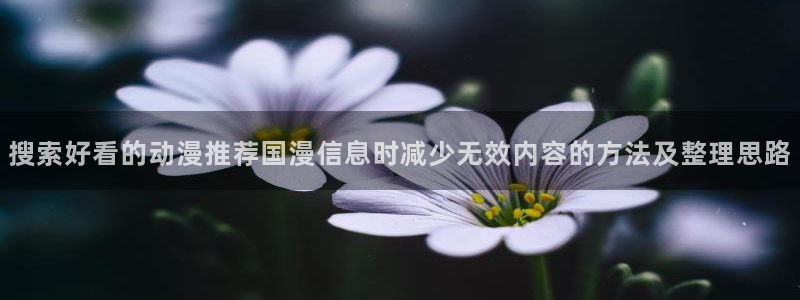 里番男男在线观看动漫:搜索好看的动漫推荐国漫信息时减少无效内容的方法及整理思路配图
